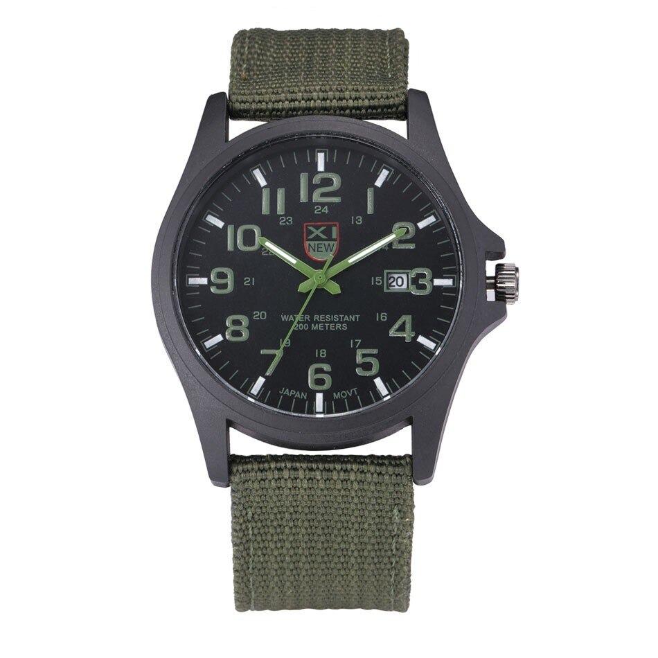 Military Style Robust Watch with Illuminated Dial, Water Resistant, Stopwatch, and Date Display 6