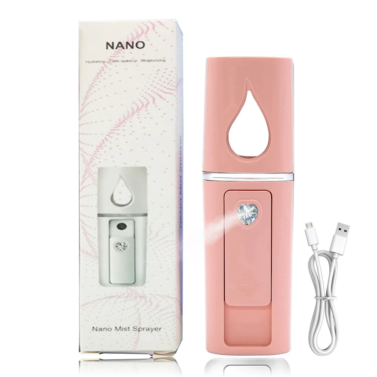 Mini Facial Sprayer Hydrating Mist for Face Portable Nano Technology 0