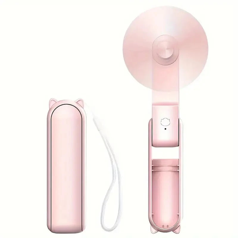 Mini hand fan Breezella | USB rechargeable | 3 speeds | Foldable & Powerbank function | 2000mAh battery 1