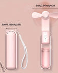 Mini hand fan Breezella | USB rechargeable | 3 speeds | Foldable & Powerbank function | 2000mAh battery 2