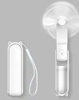 Mini hand fan Breezella | USB rechargeable | 3 speeds | Foldable & Powerbank function | 2000mAh battery 3