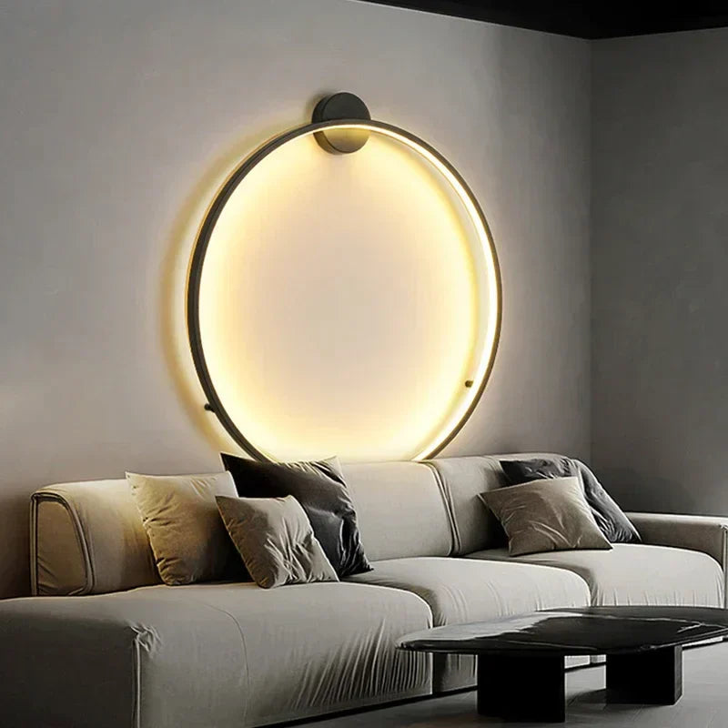 Minimal Round Wall Lamp – Sleek LED Wall Sconce Lighting for Modern Interiors, 30 cm, Energy Efficient Ambient Light 0