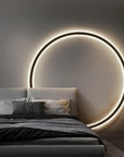 Minimal Round Wall Lamp – Sleek LED Wall Sconce Lighting for Modern Interiors, 30 cm, Energy Efficient Ambient Light 3