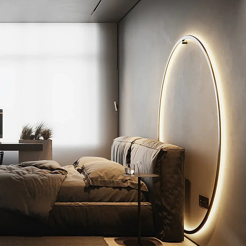 Minimal Round Wall Lamp – Sleek LED Wall Sconce Lighting for Modern Interiors, 30 cm, Energy Efficient Ambient Light 5