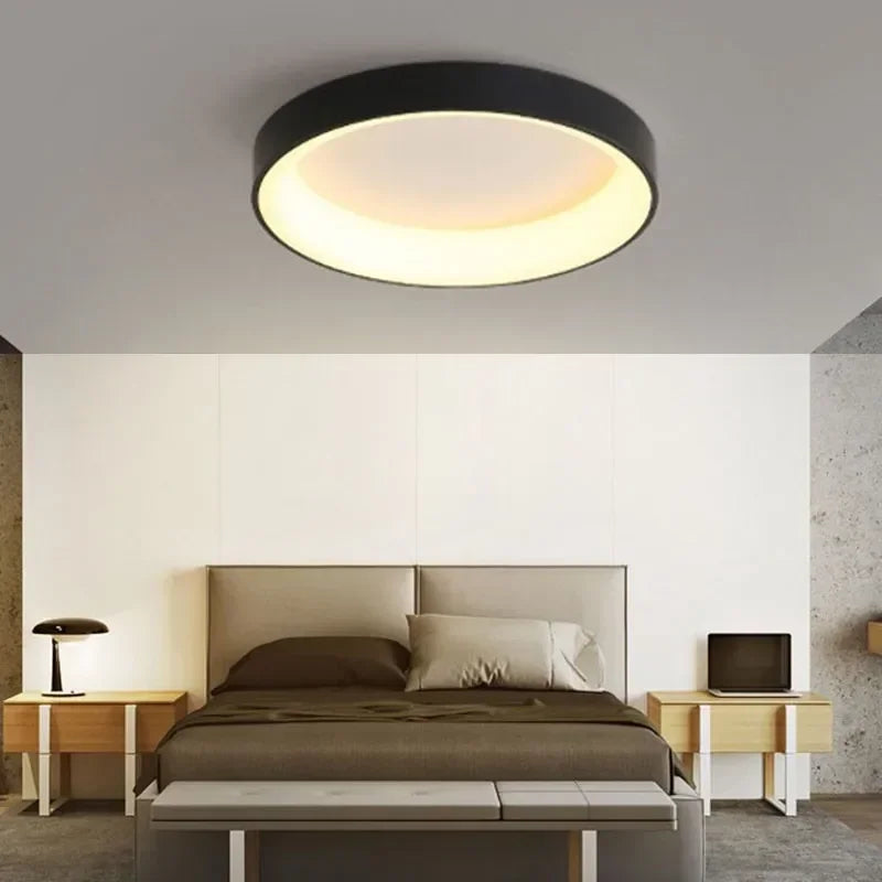 Minimalist LED Flush Mount Ceiling Light – Scandinavian Design for Soft Illumination, 30cm Diameter Ceiling Light Fixture 4