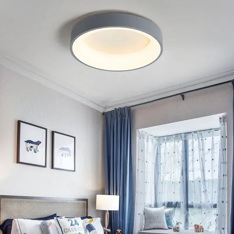 Minimalist LED Flush Mount Ceiling Light – Scandinavian Design for Soft Illumination, 30cm Diameter Ceiling Light Fixture 5
