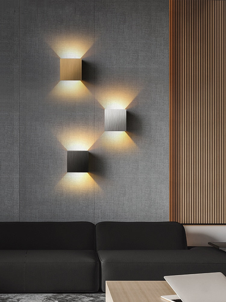 Minimalist Wall Sconce Lighting Elegant Aluminium Iron Design 8