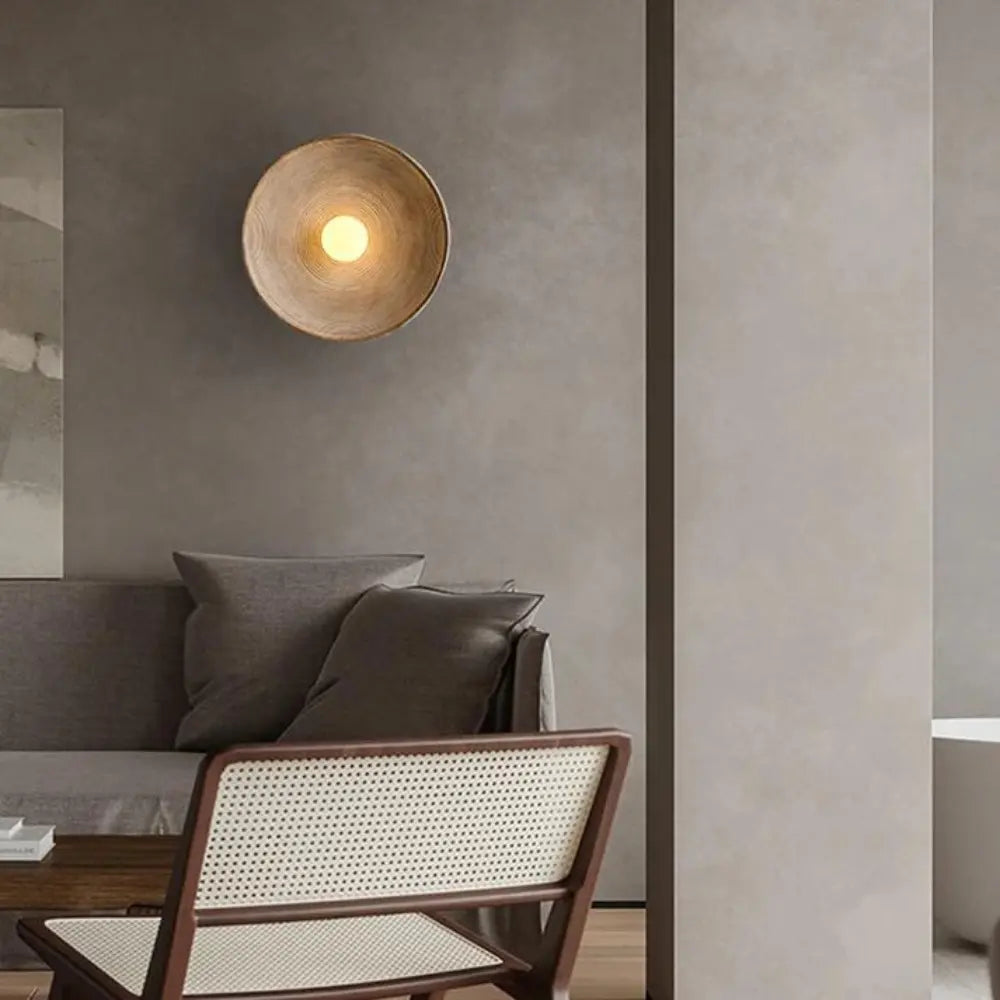 Minimalist Wall Sconce Lighting with Dimmable 10W LED - Organic Design, Warm 3000K Light for Cozy Ambiance 4