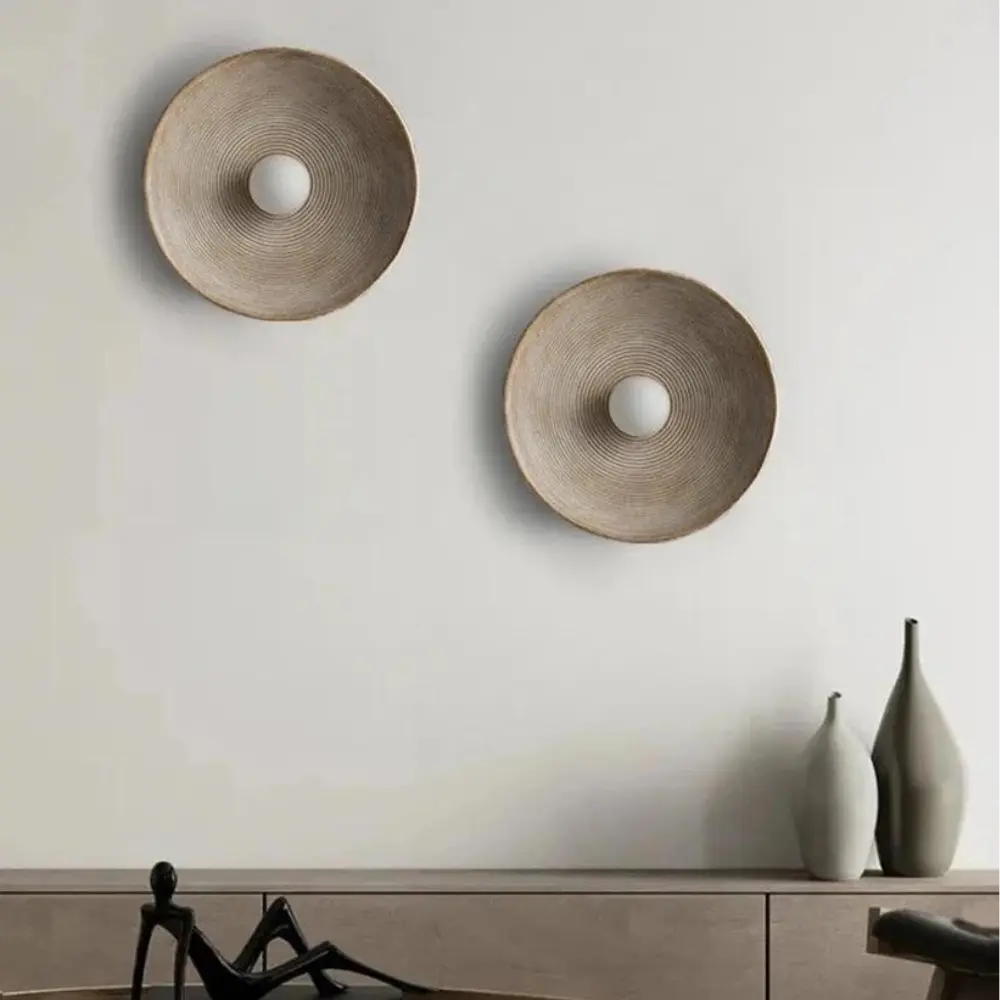 Minimalist Wall Sconce Lighting with Dimmable 10W LED - Organic Design, Warm 3000K Light for Cozy Ambiance 6