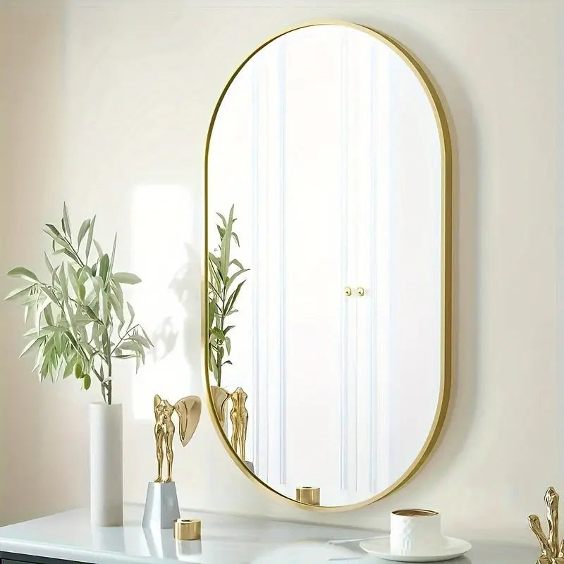 MirrorLuxe - Elegant Oval Reflection 0