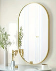 MirrorLuxe - Elegant Oval Reflection 0