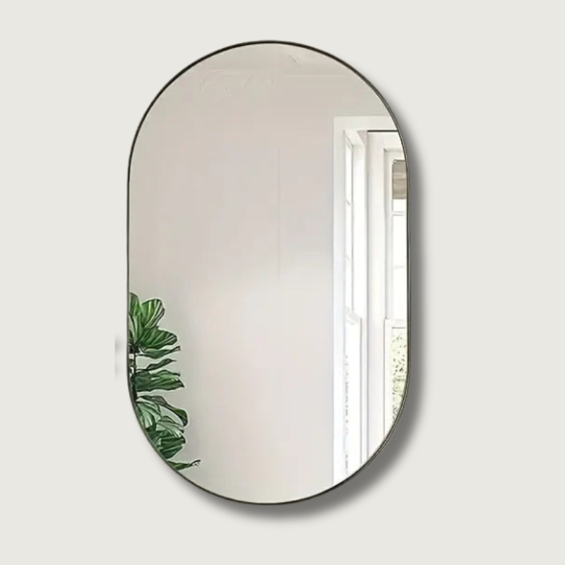 MirrorLuxe - Elegant Oval Reflection 1