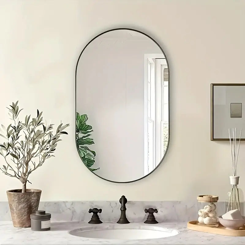 MirrorLuxe - Elegant Oval Reflection 2