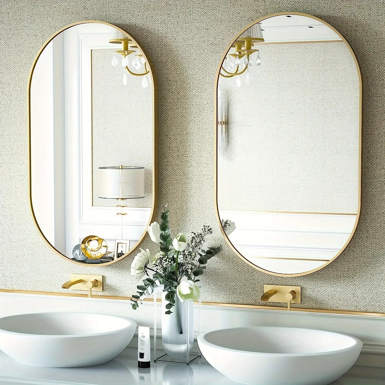 MirrorLuxe - Elegant Oval Reflection 6