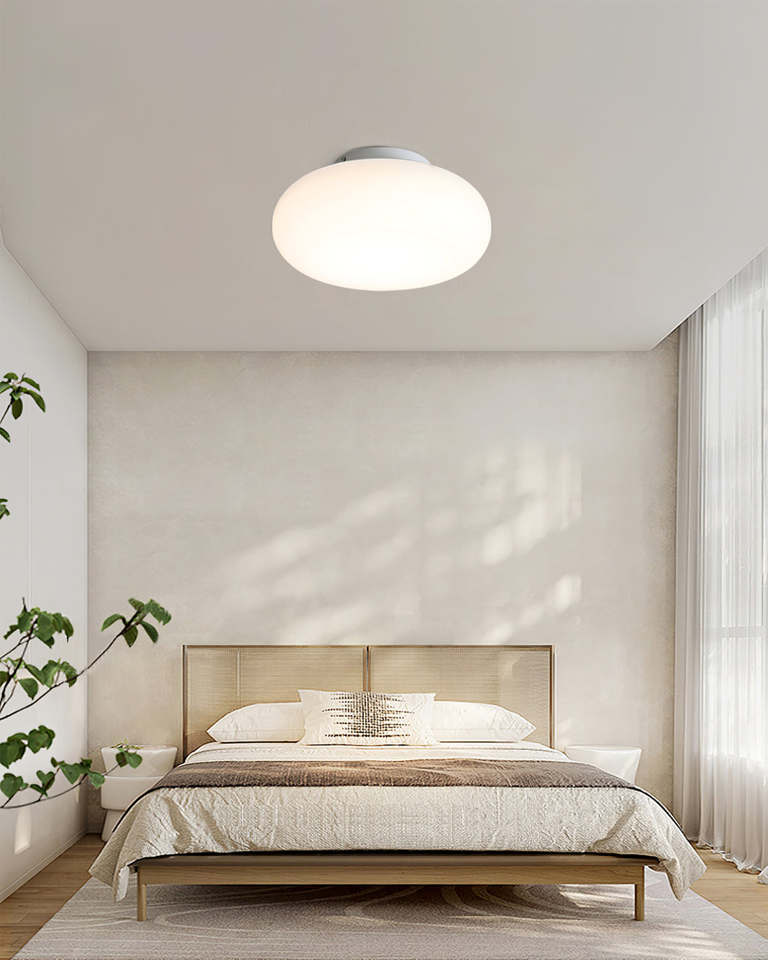 Modern Flush Mount Ceiling Light Fixture, LED Indoor Lighting for Home and Office, Energy-Efficient, 20cm to 50cm Diameter Options 3