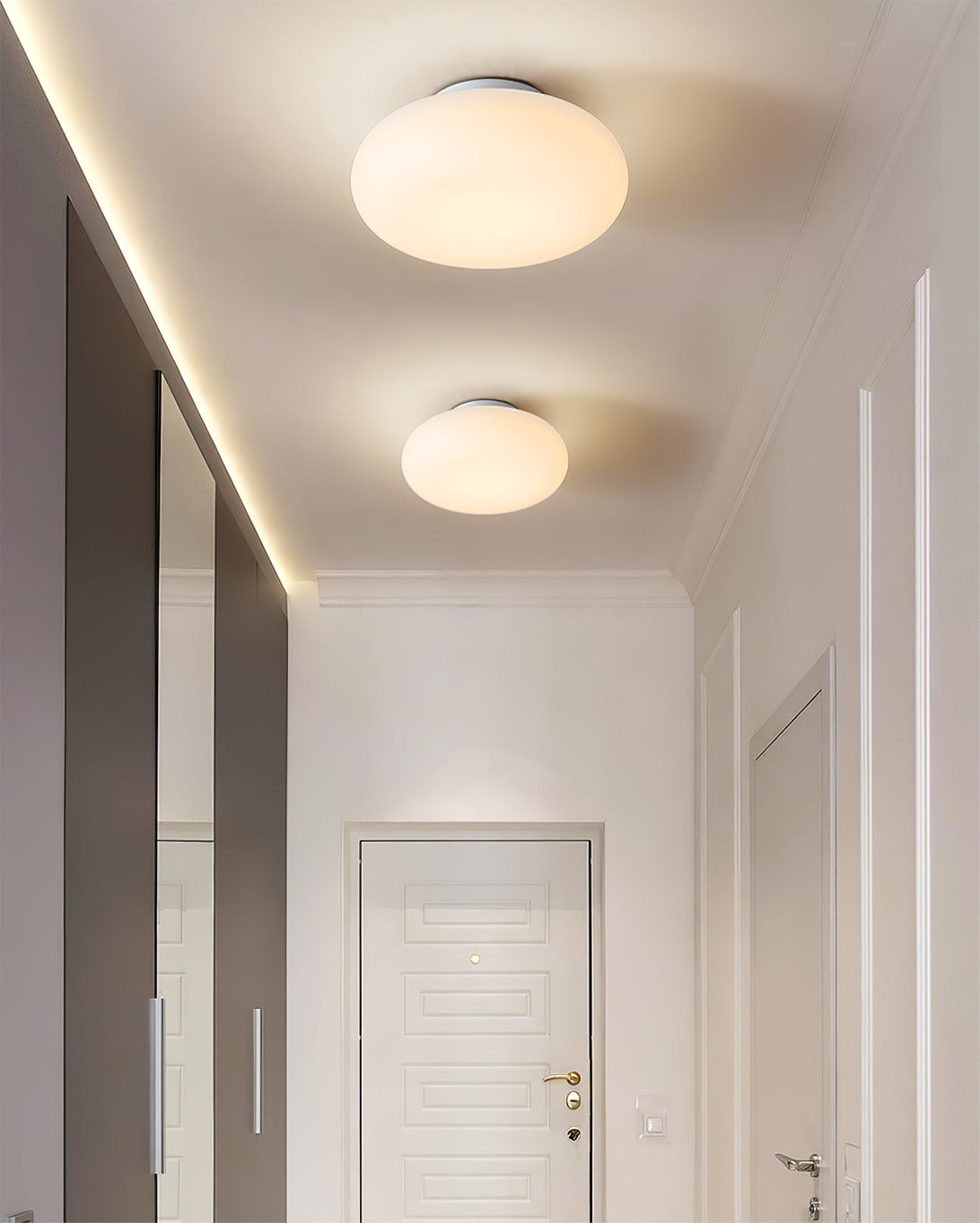 Modern Flush Mount Ceiling Light Fixture, LED Indoor Lighting for Home and Office, Energy-Efficient, 20cm to 50cm Diameter Options 4