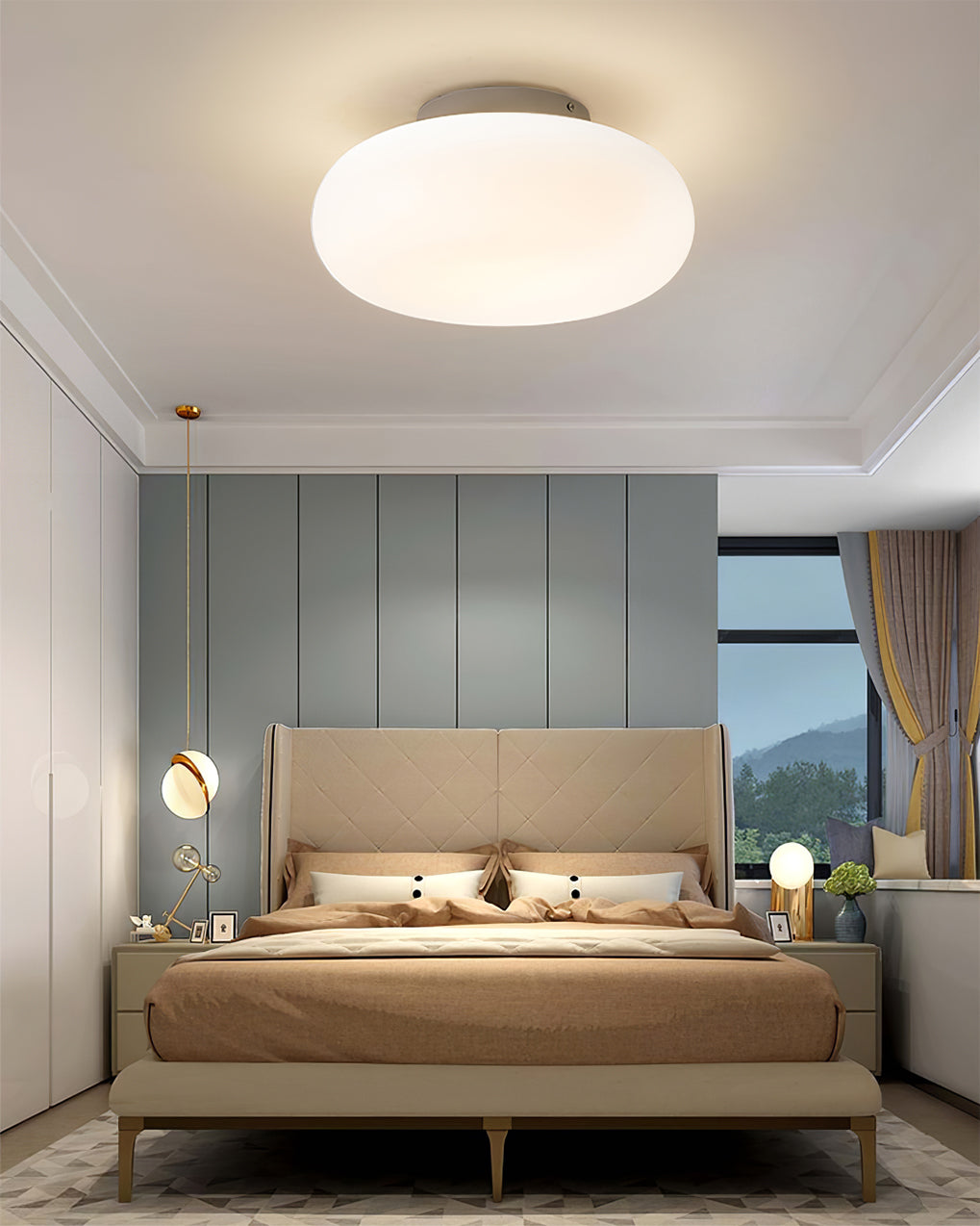 Modern Flush Mount Ceiling Light Fixture, LED Indoor Lighting for Home and Office, Energy-Efficient, 20cm to 50cm Diameter Options 6