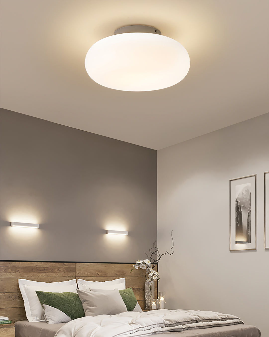 Modern Flush Mount Ceiling Light Fixture, LED Indoor Lighting for Home and Office, Energy-Efficient, 20cm to 50cm Diameter Options 7