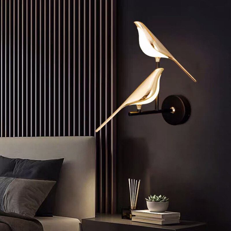 Modern LED Wall Sconce Bird Design Elegant Home Lighting Energy-Efficient 4