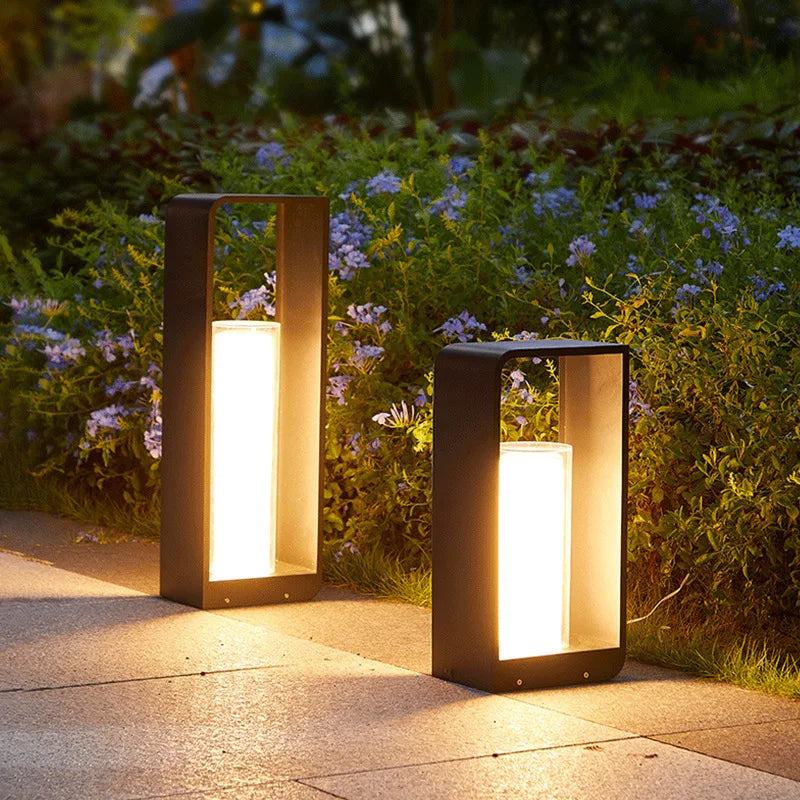 Modern Stainless Steel Solar Garden Lights - Waterproof Outdoor Light Fixtures 1