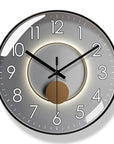Modern Wall Clock in Black - Minimalist Nordic Design for Home and Office Decor 8