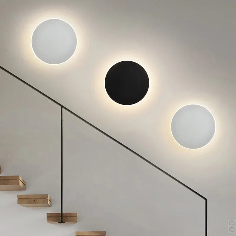 Modern Wall Light Circular LED Energy-Efficient Aluminium Sconce 1