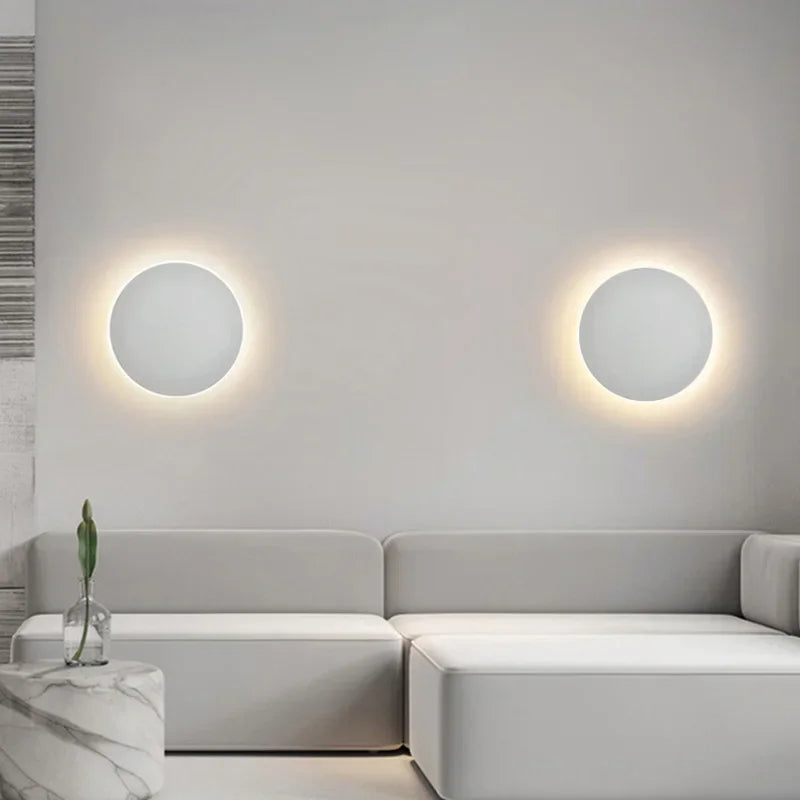 Modern Wall Light Circular LED Energy-Efficient Aluminium Sconce 2