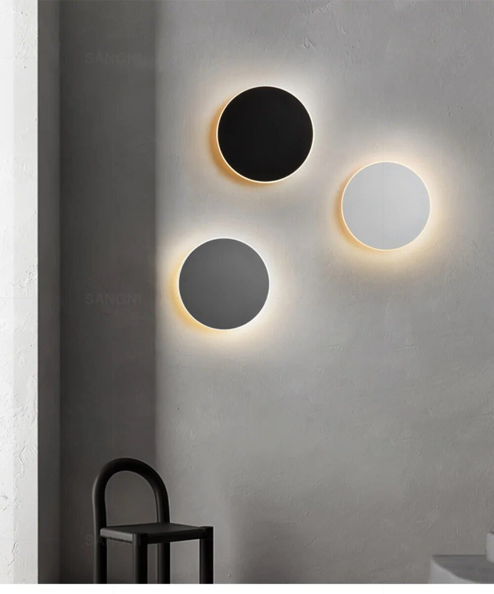 Modern Wall Light Circular LED Energy-Efficient Aluminium Sconce 7