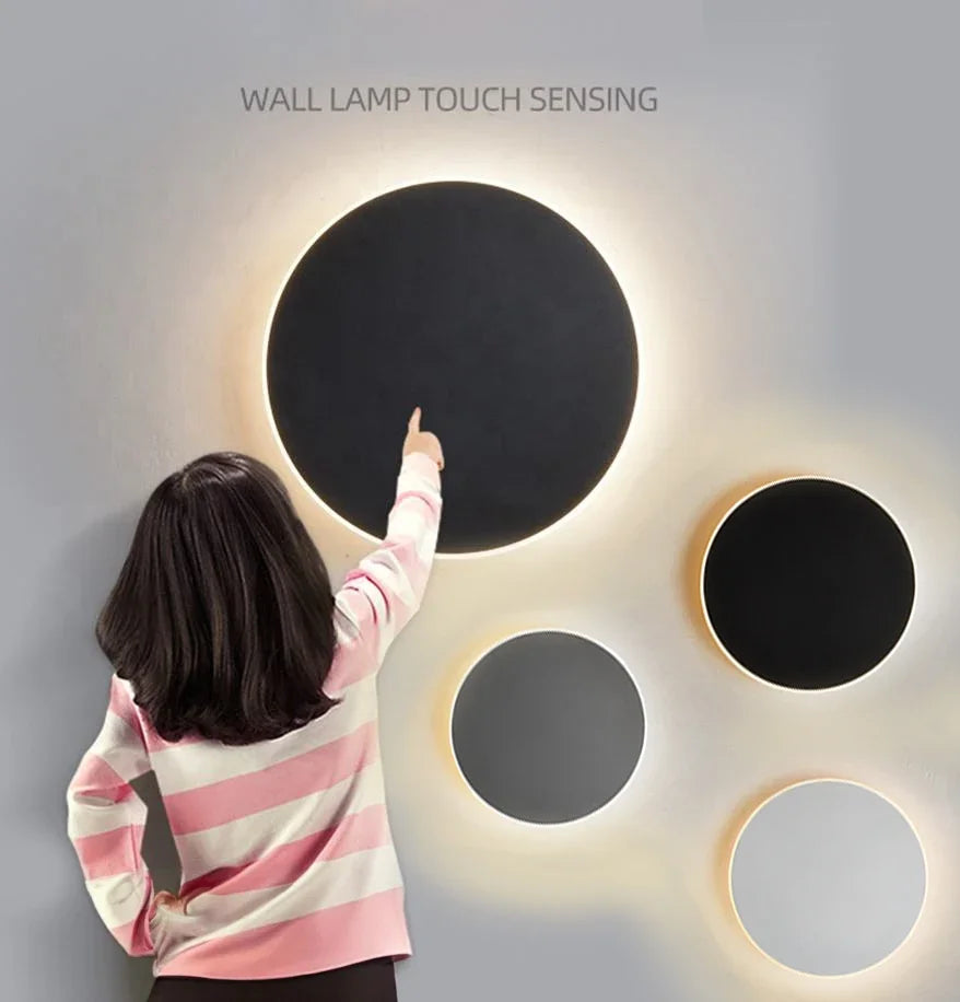Modern Wall Light Circular LED Energy-Efficient Aluminium Sconce 8