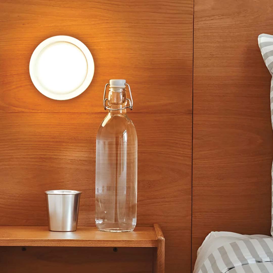 Modern Wall Light Elegant Dimpled Design Metal and Glass Sconce 3