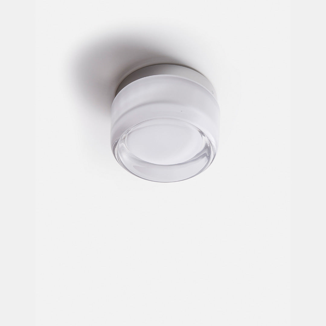 Modern Wall Light Elegant Dimpled Design Metal and Glass Sconce 6