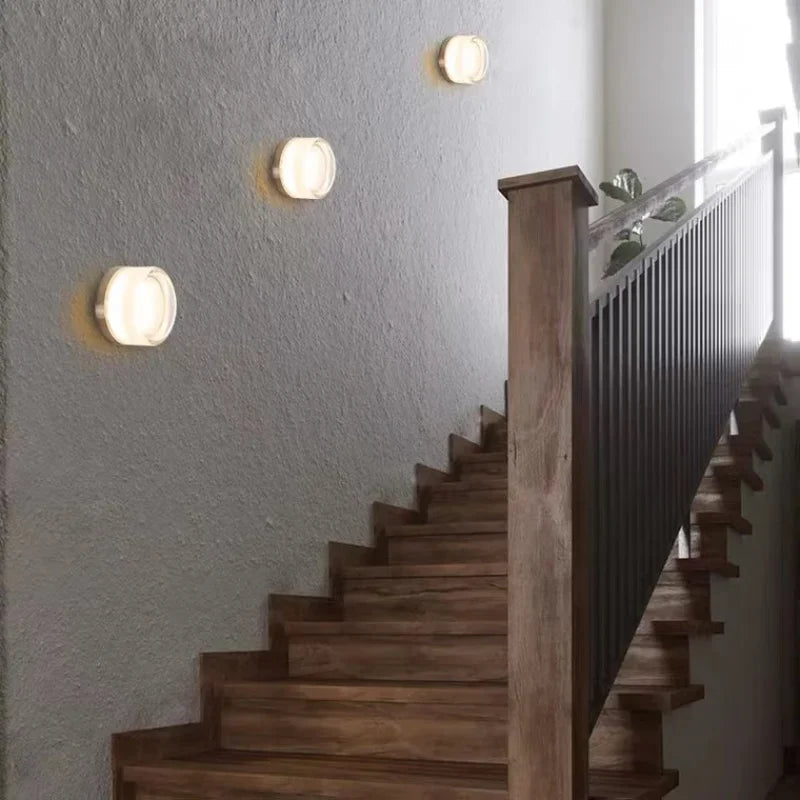 Modern Wall Sconce Lighting Circular Design LED Metal 15W 2
