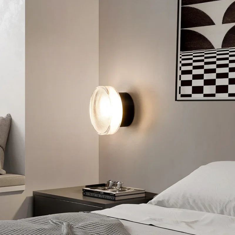 Modern Wall Sconce Lighting Circular Design LED Metal 15W 3