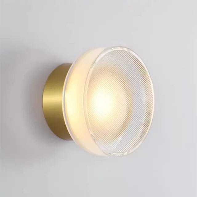Modern Wall Sconce Lighting Circular Design LED Metal 15W 8