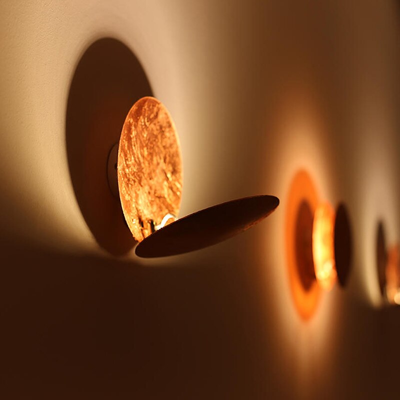 Modern Wall Sconce Lighting Metal LED Solar Eclipse Design Decorative Wall Lamp 2