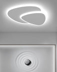 Modern White LED Flush Mount Ceiling Light Fixture – Energy-Efficient Lighting for Home Decor 0