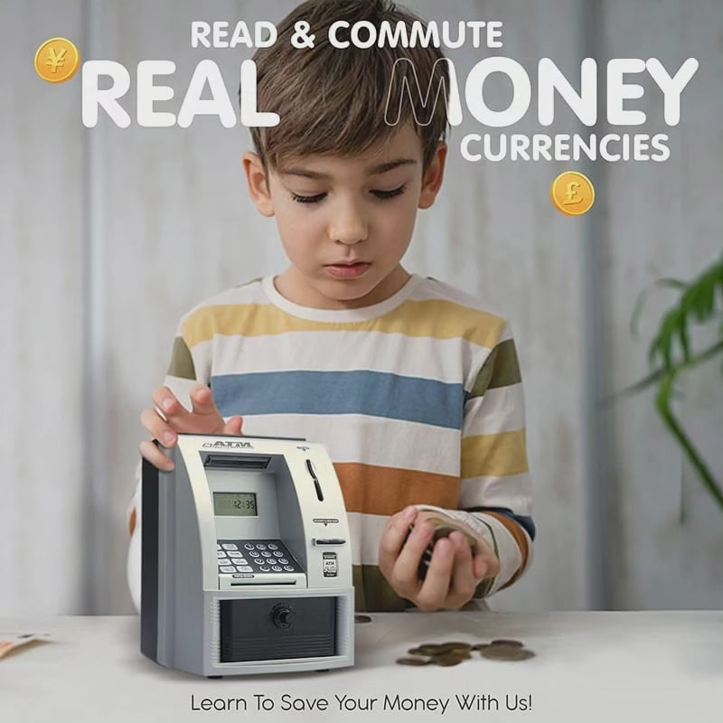 MoneyMate | Kids’ ATM Money Box with Password & Digital Display 1