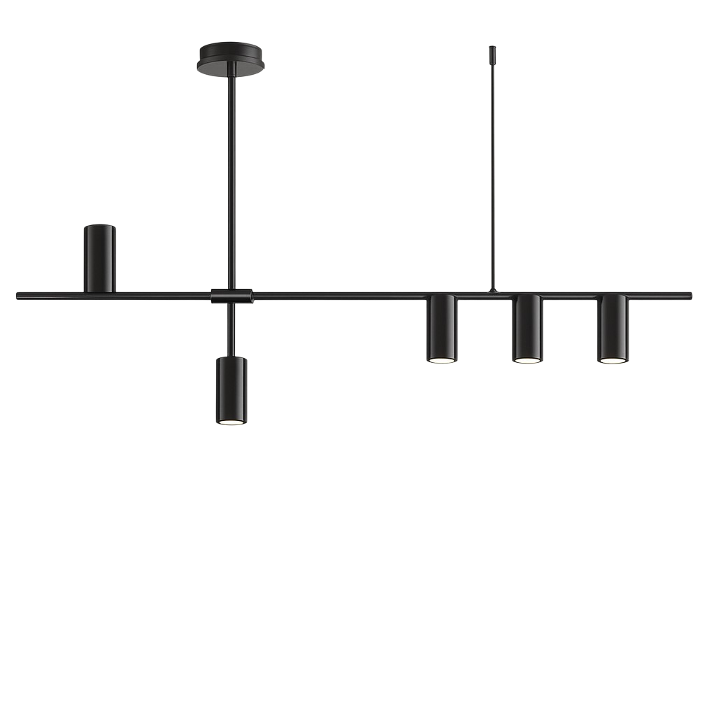 MonoGlow | Minimalist Black Kitchen Hanging Lamp 3