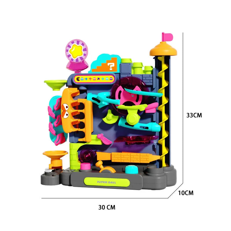 Montessori Educational Toy - Multi-Layer Rolling Ball Track for Interactive Learning, Ideal Learning Toy for 3-5 Year Olds 2