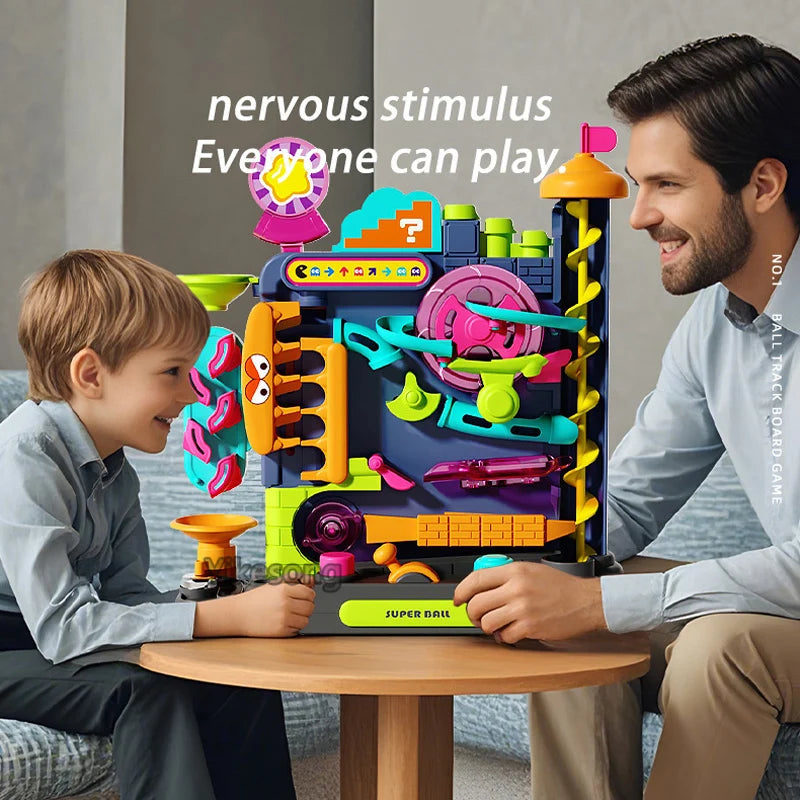 Montessori Educational Toy - Multi-Layer Rolling Ball Track for Interactive Learning, Ideal Learning Toy for 3-5 Year Olds 5