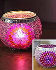 MosaicGlow | Elegant Handcrafted Glass Tealight Holder 13