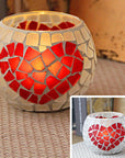 MosaicGlow | Elegant Handcrafted Glass Tealight Holder 14