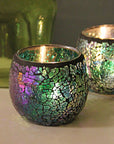 MosaicGlow | Elegant Handcrafted Glass Tealight Holder 17