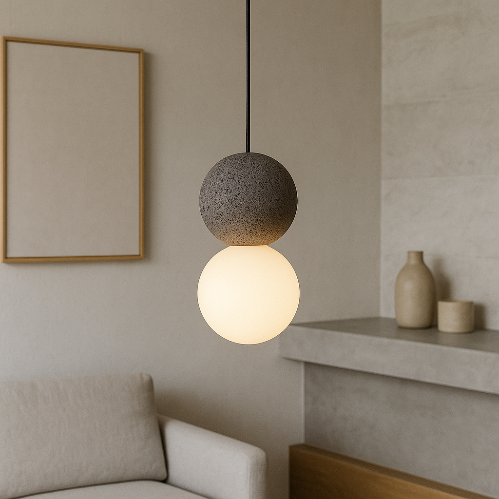 Movia | Elegant Obsidian Pendant Lamp 2