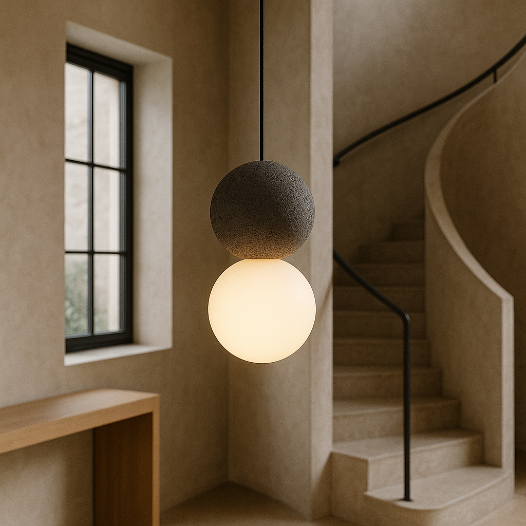 Movia | Elegant Obsidian Pendant Lamp 3