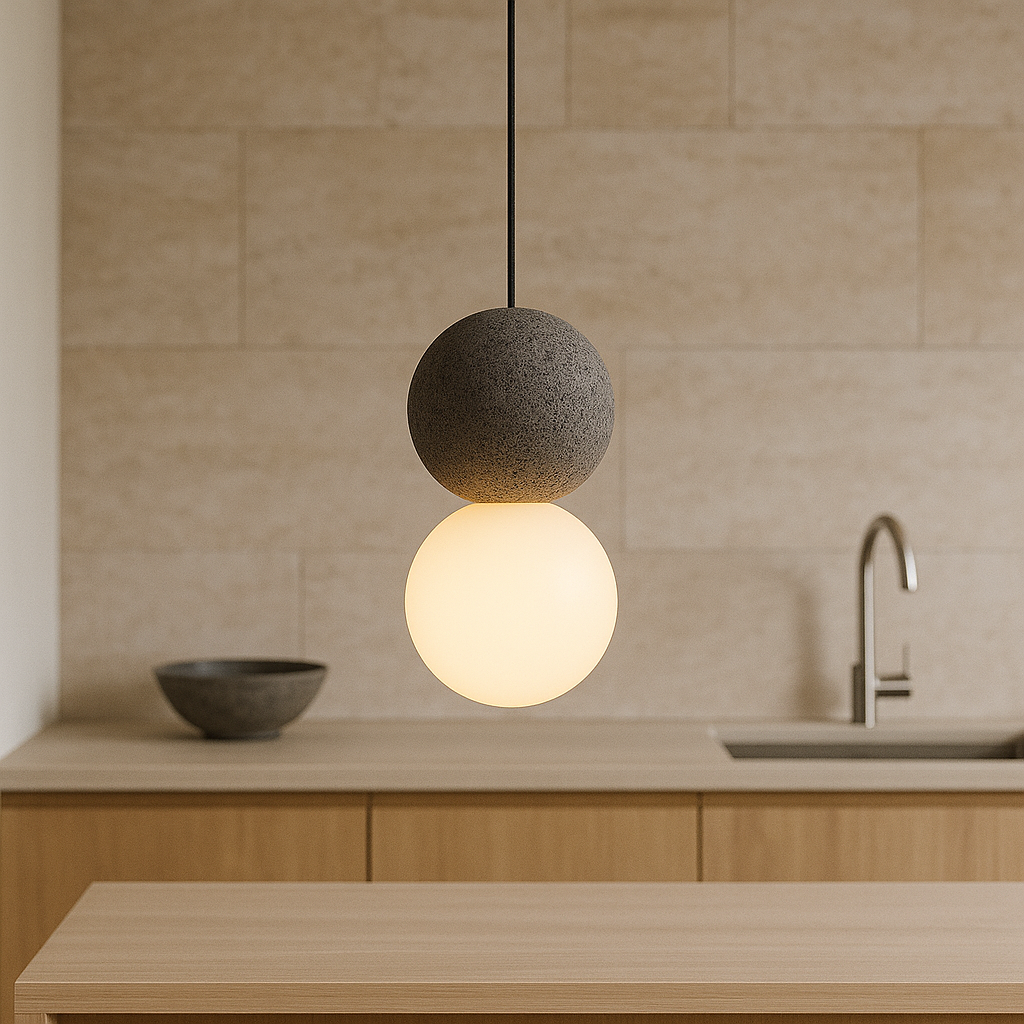 Movia | Elegant Obsidian Pendant Lamp 4