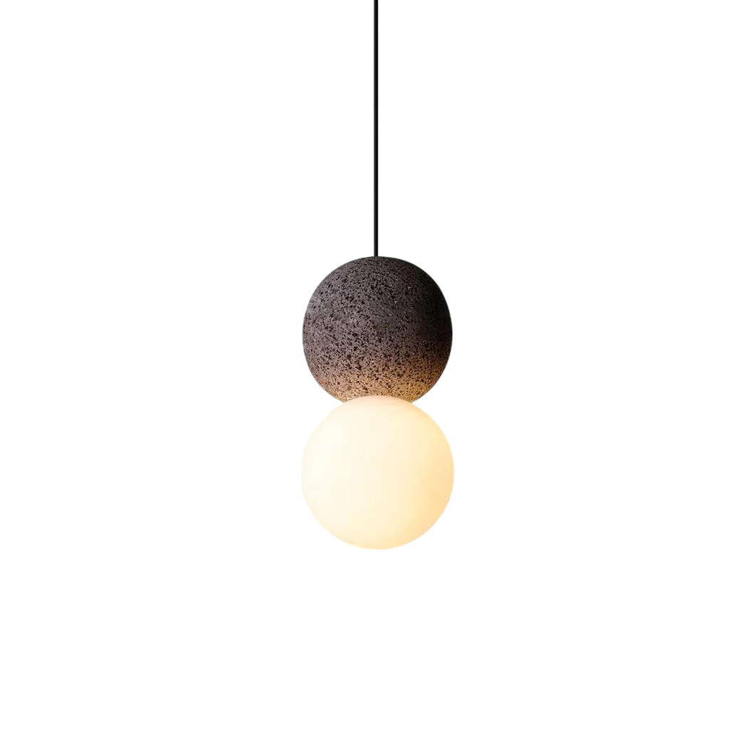 Movia | Elegant Obsidian Pendant Lamp 7
