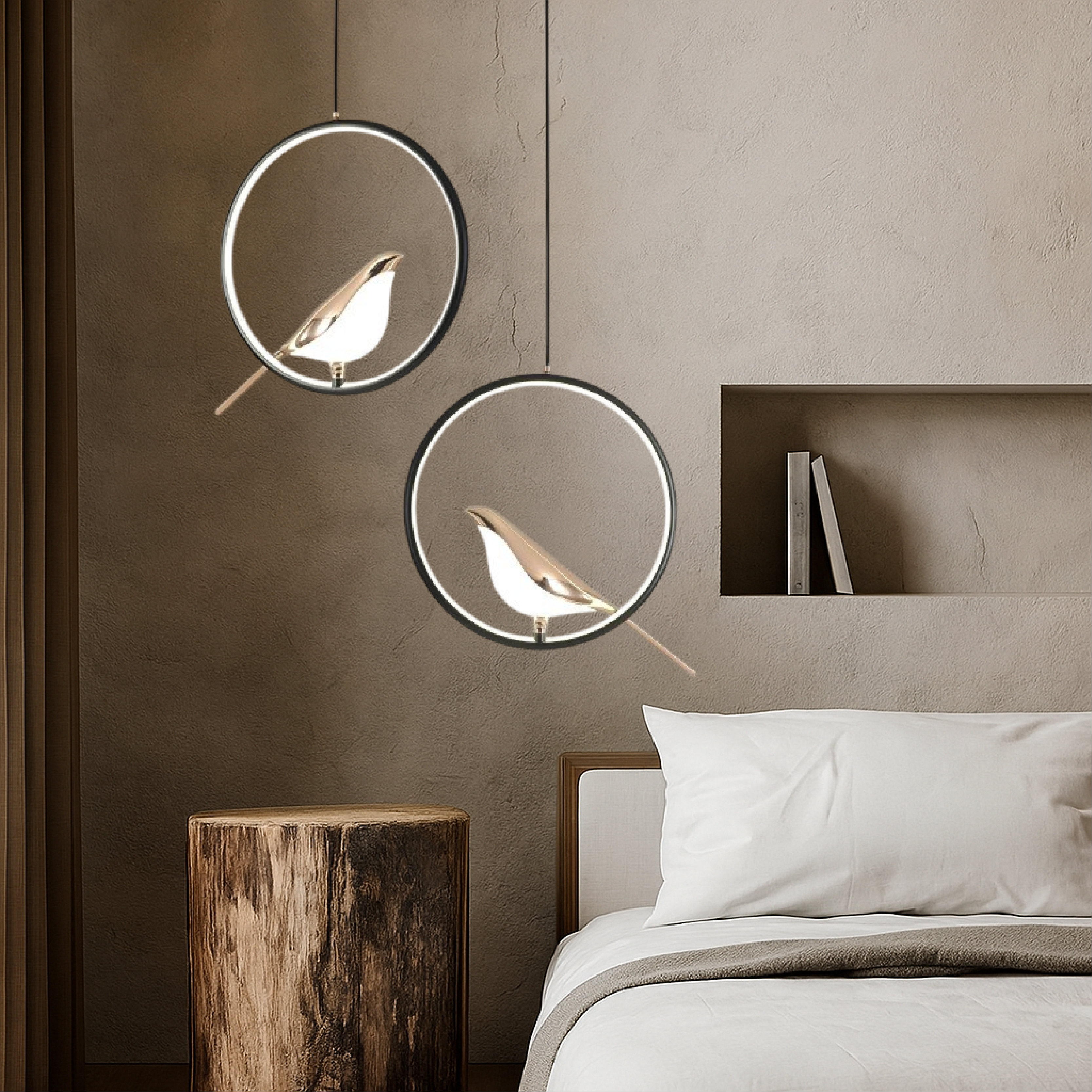 MrBird | Glowing Hanging Lamp for Elegant Interiors 1