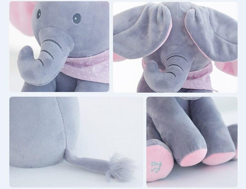 Musical Plush Elephant – Cuddly Stuffed Animal with Moving Features for Children 4