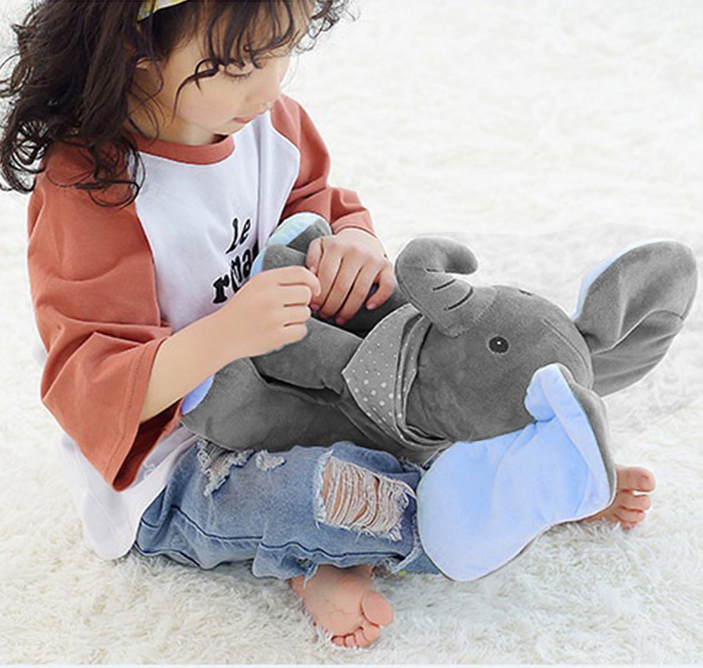 Musical Plush Elephant – Cuddly Stuffed Animal with Moving Features for Children 5